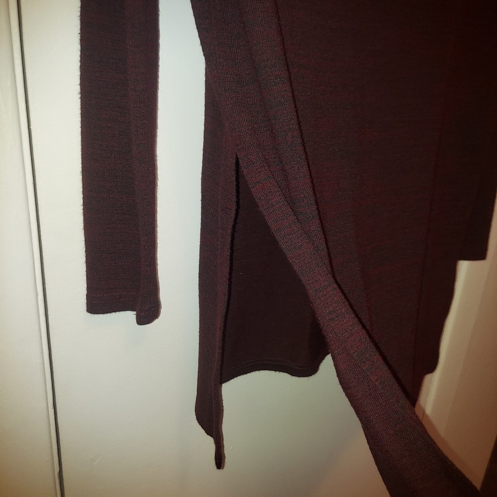 NWOT RD Style Cowl Neck Long Sleeve Oversized Sweater Burgundy sz Small - Picture 9 of 12